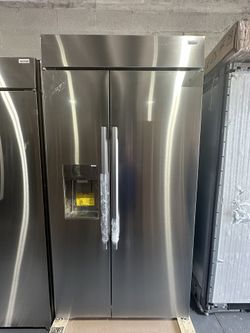 SRSXB2622S LG STUDIO 26 cu. ft. Smart Side-by-Side Built-In Refrigerator with Ice & Water Dispenser