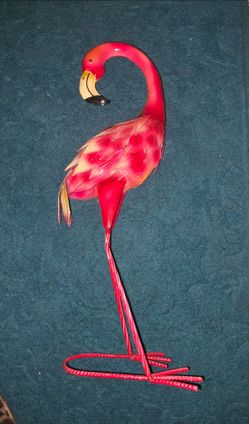 Flamingo garden or patio decoration