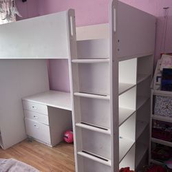 Kids Bed With Desk Brand New Never Been Slept In Bought It Back In Dec.  Asking $250 With Mattress $300 $50 For Mattress 