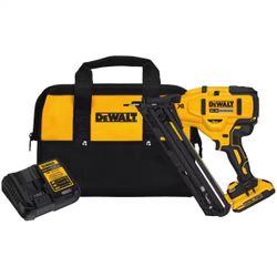 🎁 DEWALT DCN650D1 20V MAX XR Lithium-Ion Cordless 2-1/2 in. 15-Gauge Finish Nailer Kit with 2.0Ah Battery, Charger and Contractor Bag Like new brand 