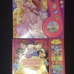 Disney Children Books And A Sleeping Bag 
