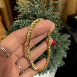 TENNIS BRACELET GOLD PLATED 3 MM