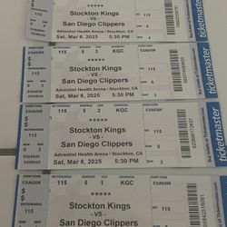 Stockton kings Tickets For Tonights Game 3/8