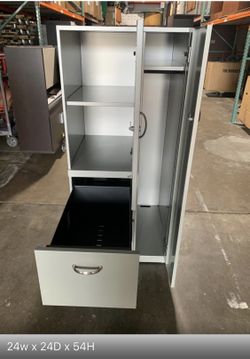 Steelcase file cabinet. 24Wx24Dx54H. We offer gentle used furniture with delivery if needed.