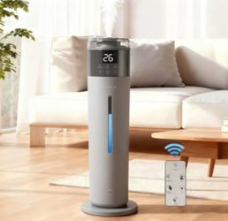 Large Humidifier 8L/2.1Gal Ultrasonic Cool Mist in Gray NEW