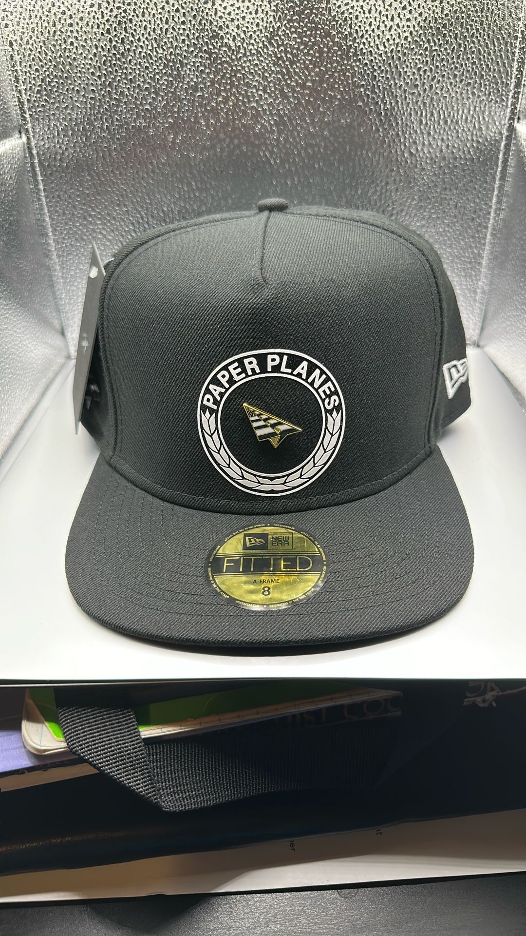 New Era x Paper Planes A-Frame Fitted Black Size 8 - New