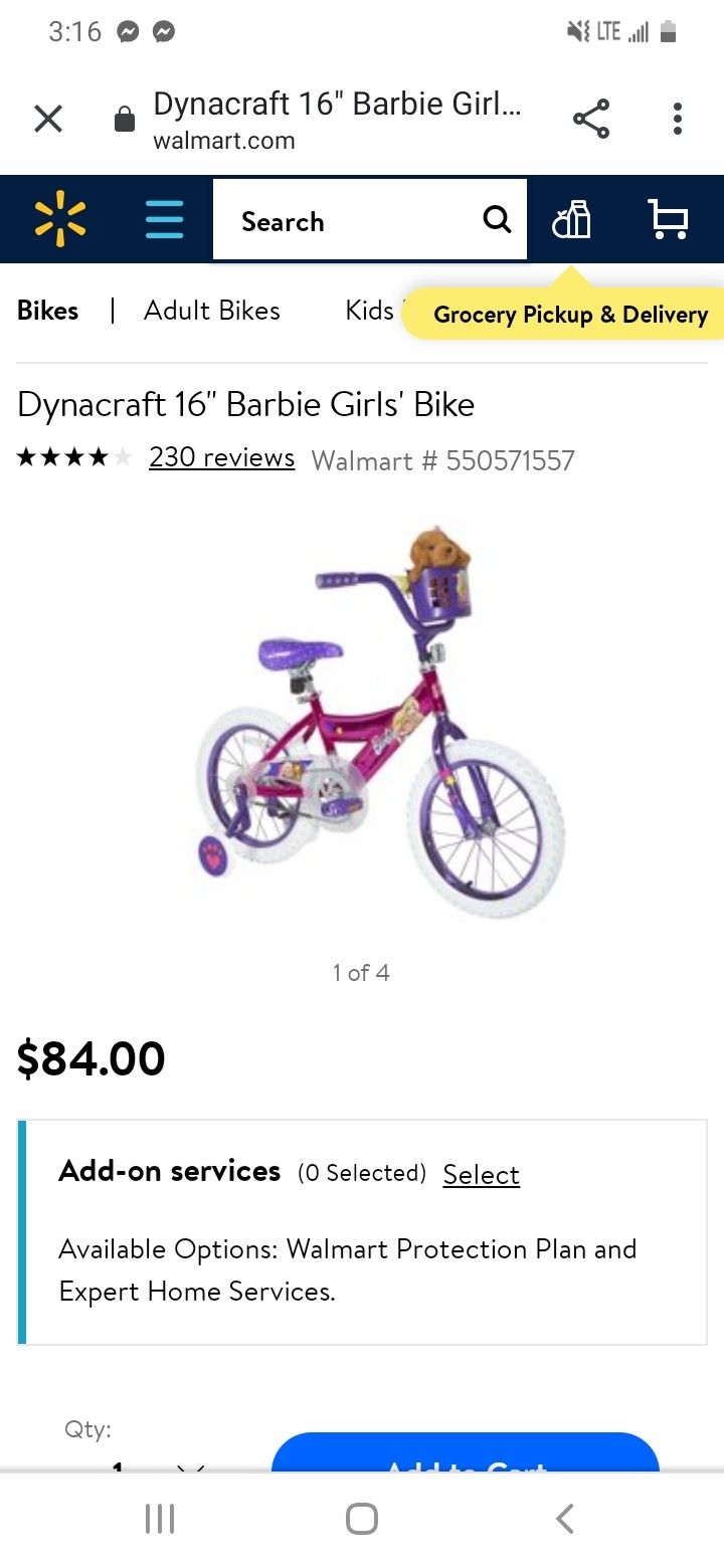 16" Minnie Mouse bike