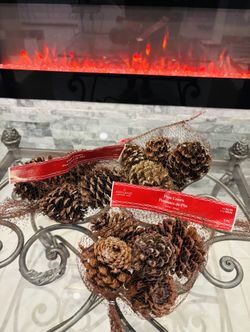 ✨ Decorative Pine Cones – 5 pcs per bag 🌲🤎