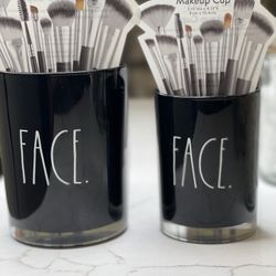 Rae Dunn Brush Holders Matching Set