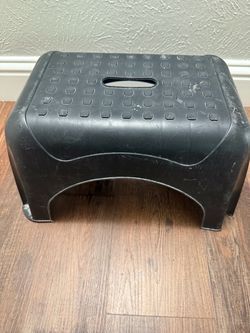 Black heavy duty Plastic Step Stool