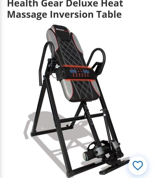 Health Gear Inversion Table Adjustable Heat And Massage 