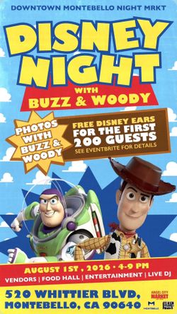 Woody Disney event pop up