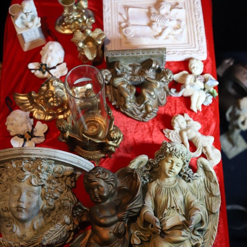 Bundle Lot of around 14 different vintage Angels Home Decor for Sale in