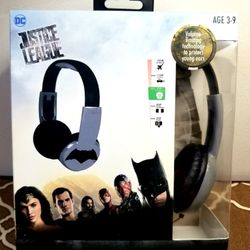 DC JUSTICE LEAGUE BATMAN KIDS-SAFE HEADPHONES 
