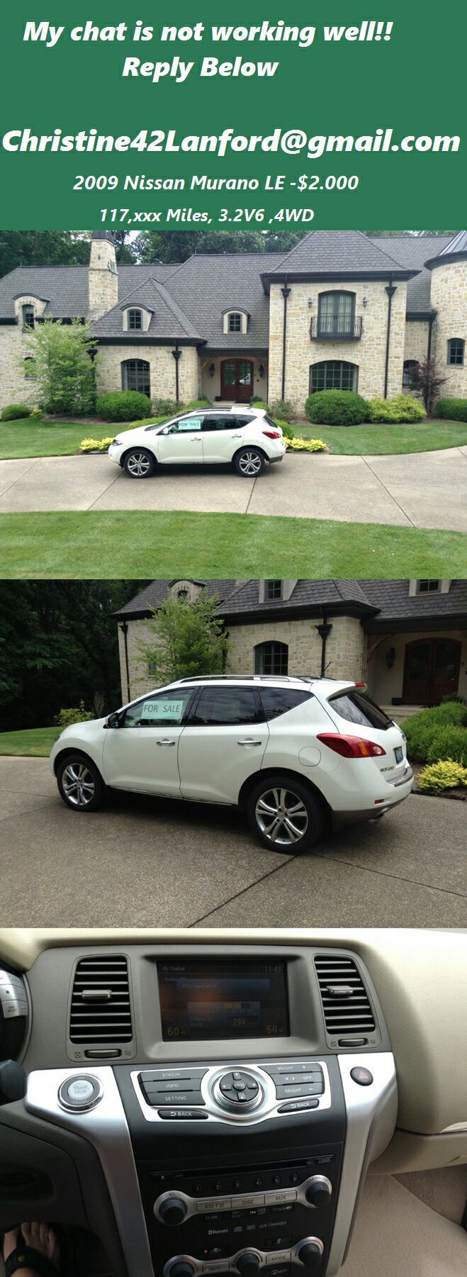 NeverSmokedKept2009 Nissan Murano LE/// Great Family Car -Luxury -Entertainment & Destinations Package!!