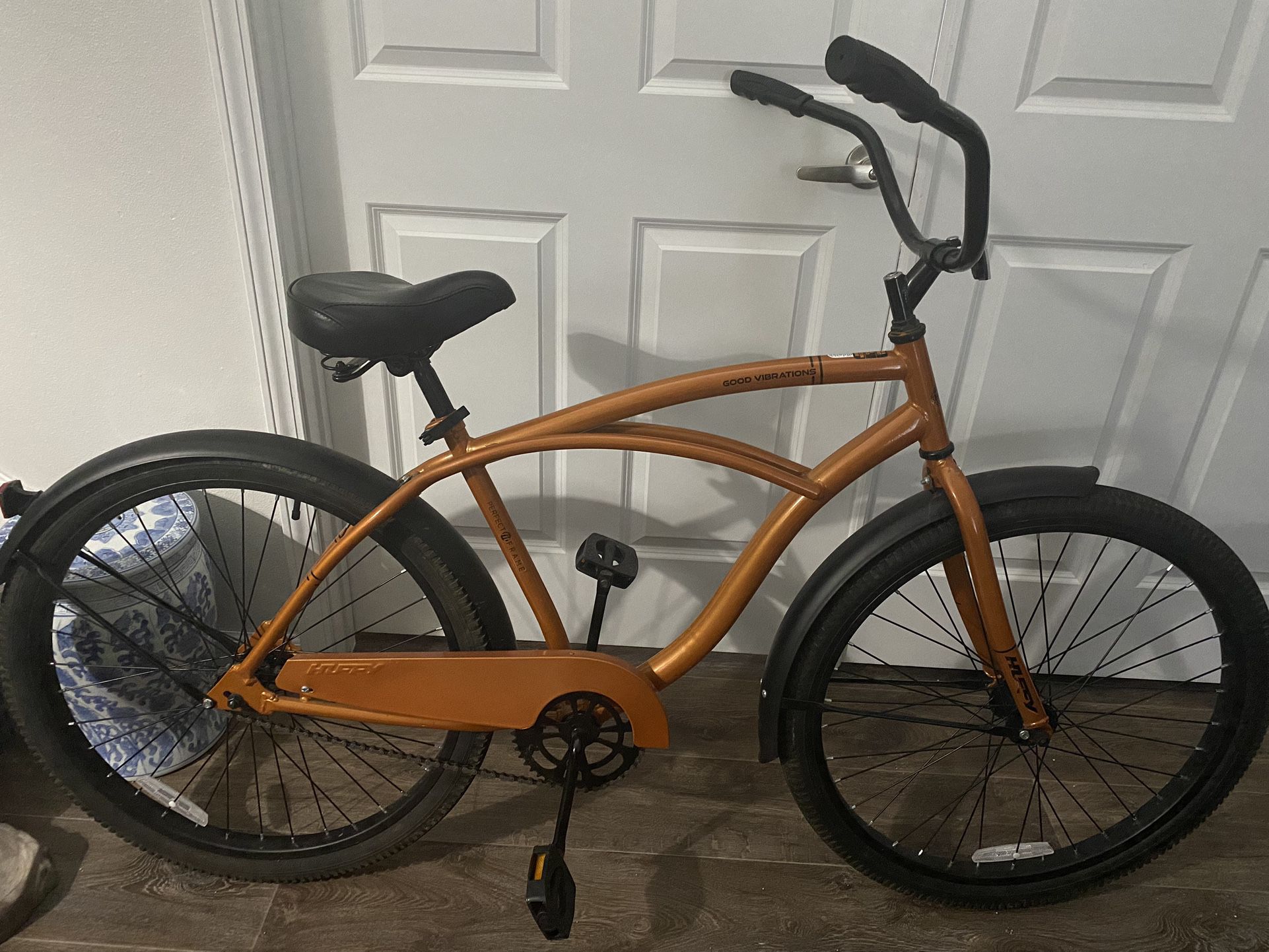 Orange Huffy Cruiser Bike 