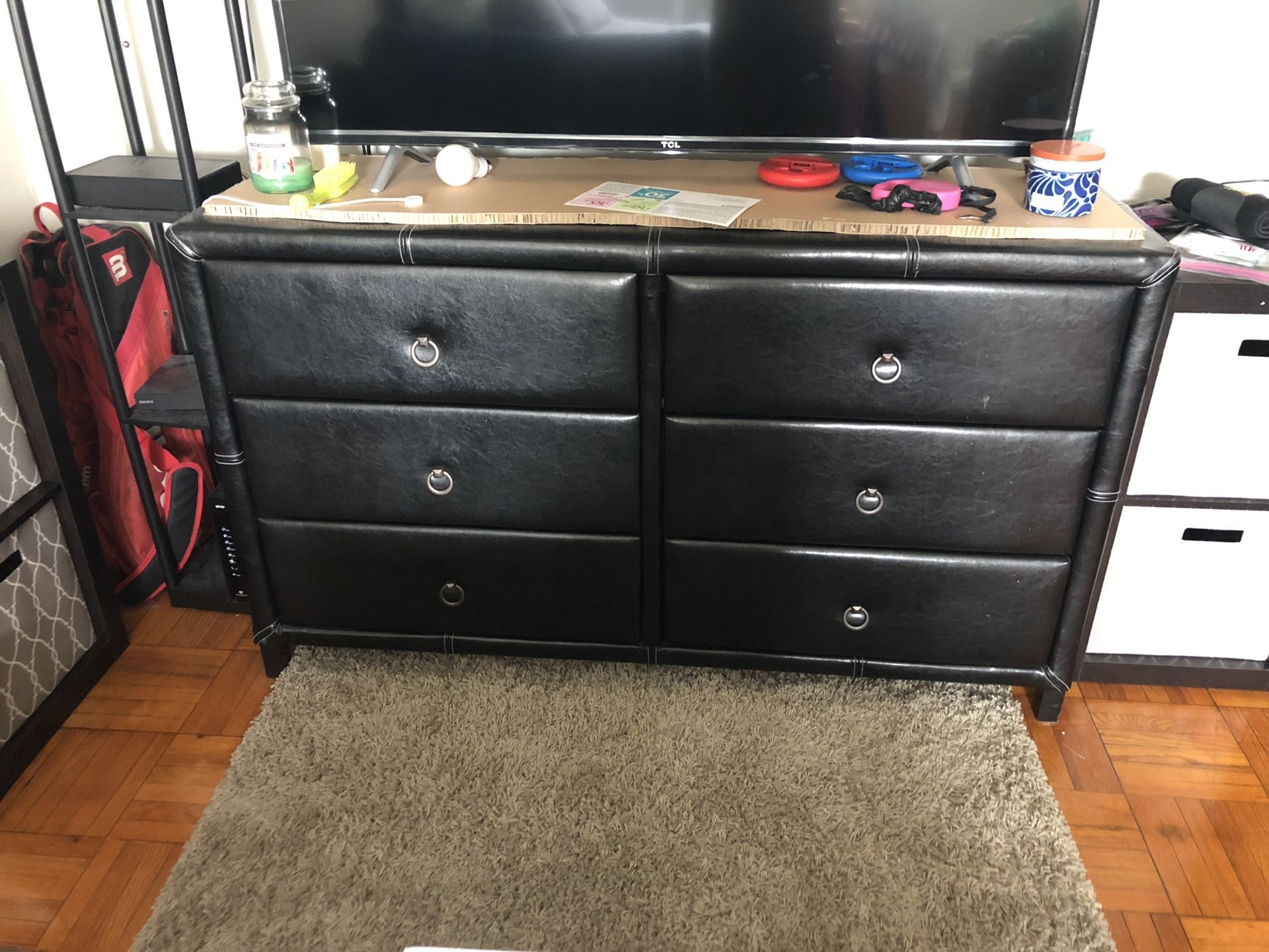 Dresser, Nightstand and Bed w/ Bed Frame
