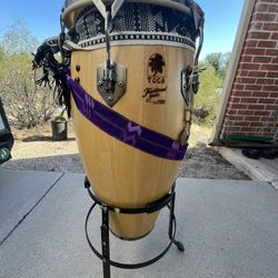 Conga Drum by TOCA + stand & protective carry bag