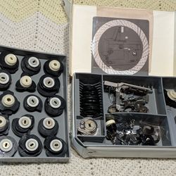 Necchi Julia 534 Lelia 513 515 Master Case Kit - 35+ Cams, Ruffler, Bobbin Case