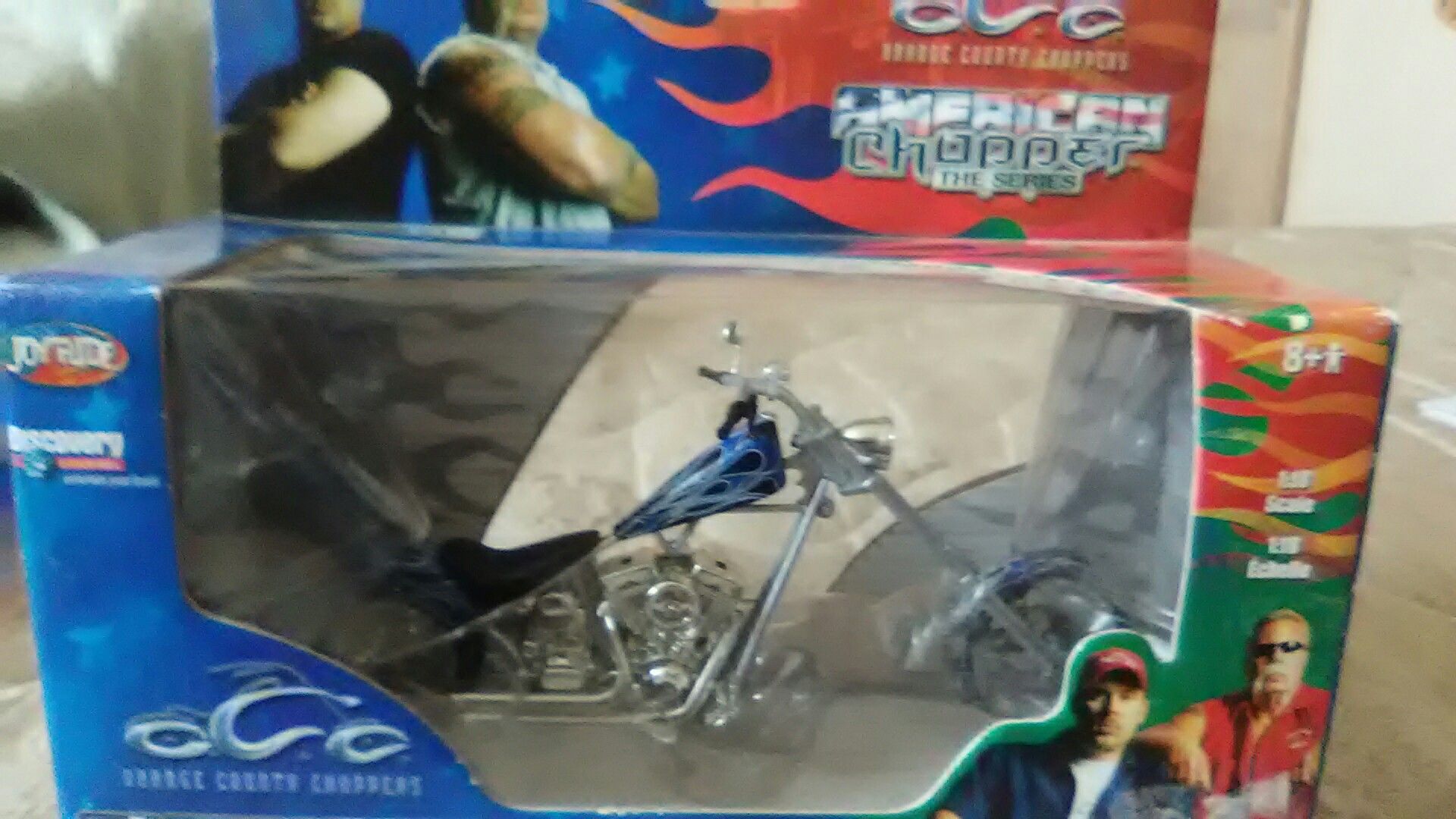 American chopper T-Rex Softail toy chopper.