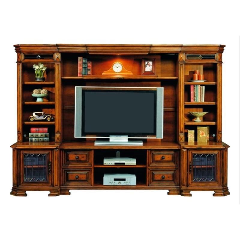 Entertainment center-Barolo Collection by Aspen Home Furniture Light Bridge With Adjustable Shelf
