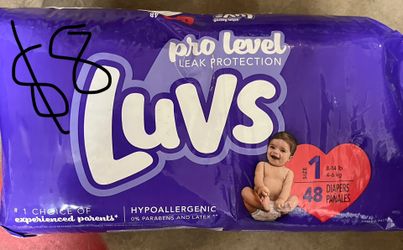 Size 1 luvs Diapers 48count