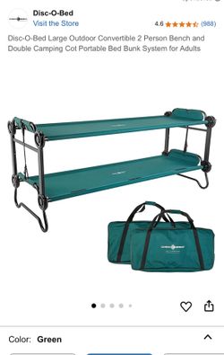camping bunk beds/bench