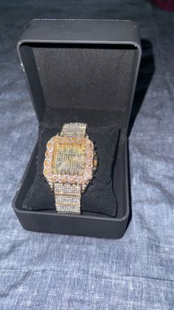 Custom VVS moissanite thorn watch