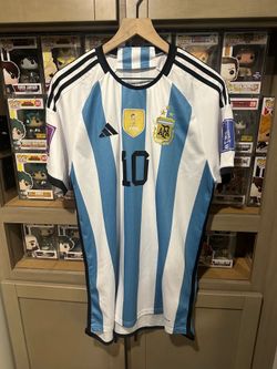 Lionel Messi Argentina Jersey 3XL with patches