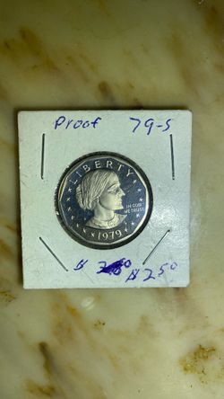 1979-S Susan B. Anthony Proof Dollar $1 Coin - Deep Cameo in 2x2 Flip