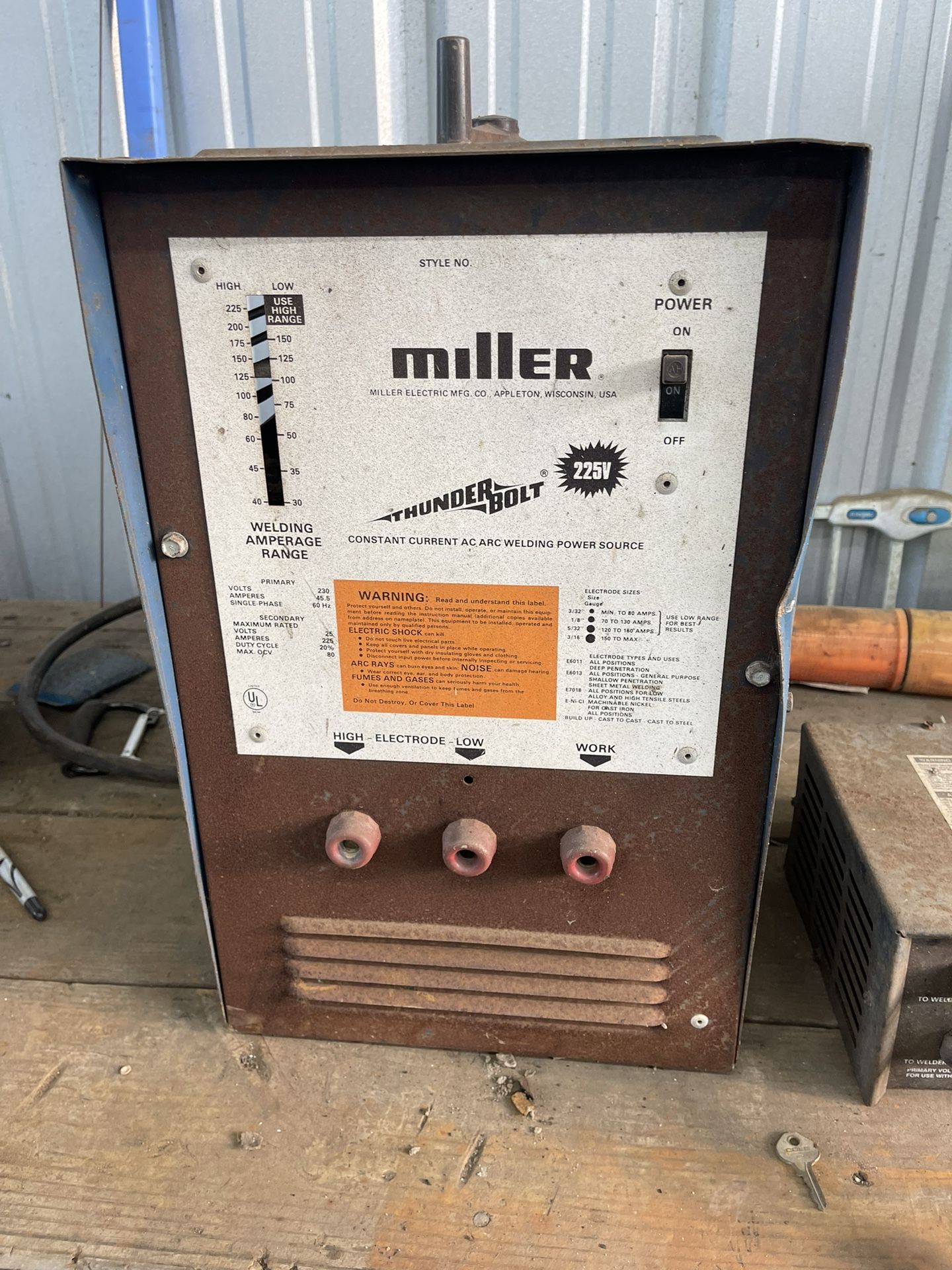 Miller 225v Welder With High Frequency Box