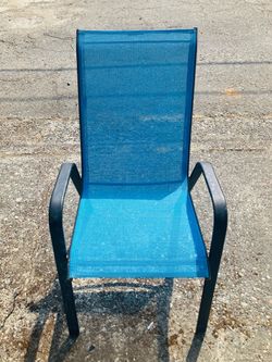 8 Matching Outdoor Sling Patio Chairs