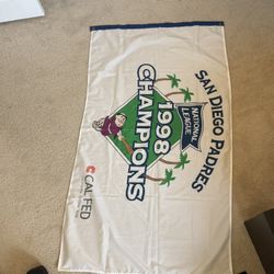 San Diego Padre 1998 Champion Flag Vintage
