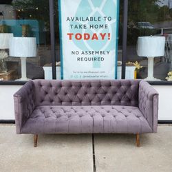 Plush Chesterfield Couch