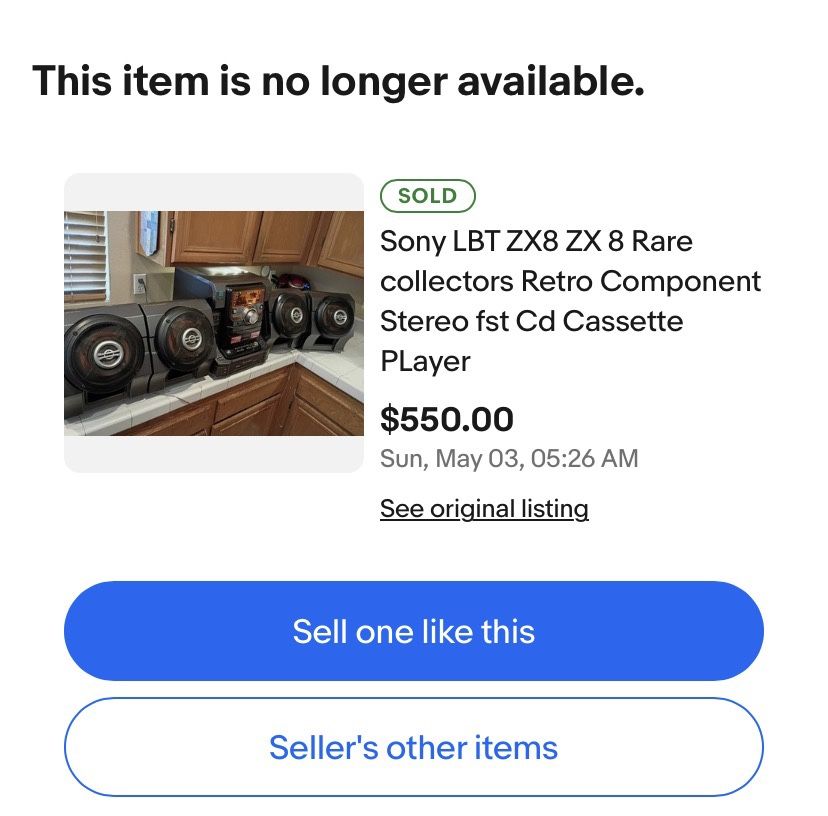 Sony LBT-ZX 8 Stereo System for Sale in Alpine, CA - OfferUp