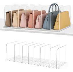 Adjustable Bag & Purse Organizer for Closet