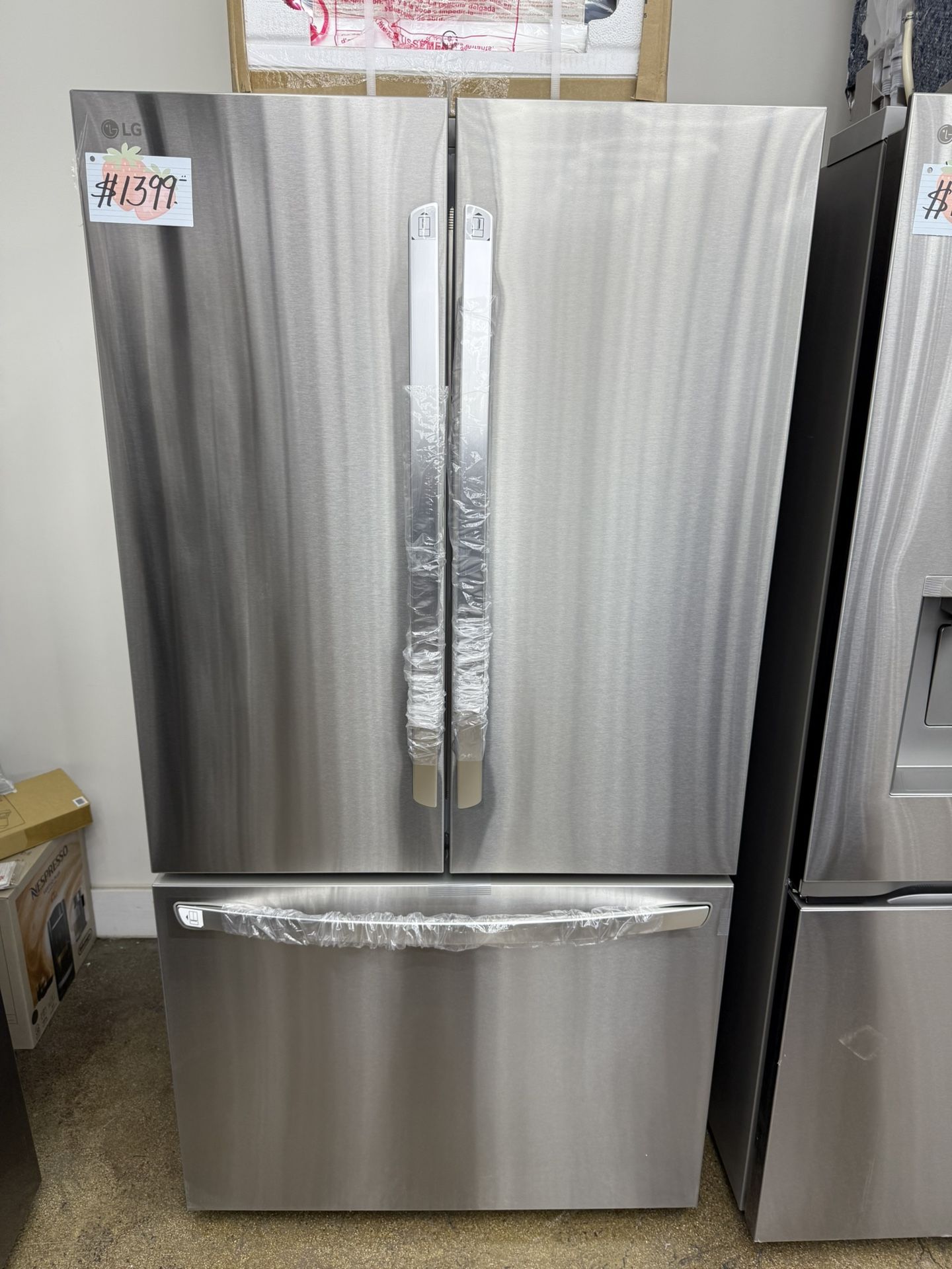 Brand new LG stainless steel french door counter depth refrigerator
