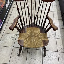 Antique Chair With Roller Wheels Vintage. They Dont Make Them Like This Anymore