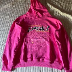 PINK SP5DER HOODIE