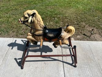 Vintage Spring Rocking Horse Ride-On Toy