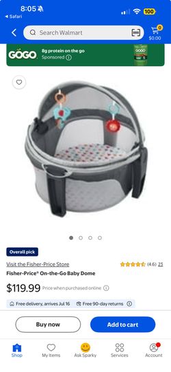 Fisher price on the go baby dome