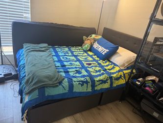 Full Bed frame with storage