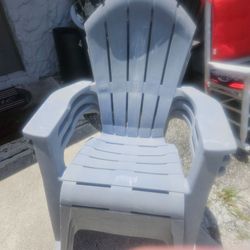 5 PLASTIC ADIRONDACK CHAIRS $10 EACH
