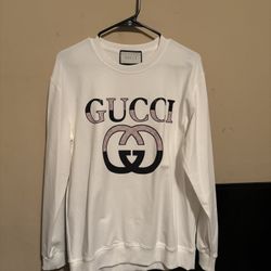 Men’s 3XL Gucci Watermark & Logo Crewneck Sweatshirt