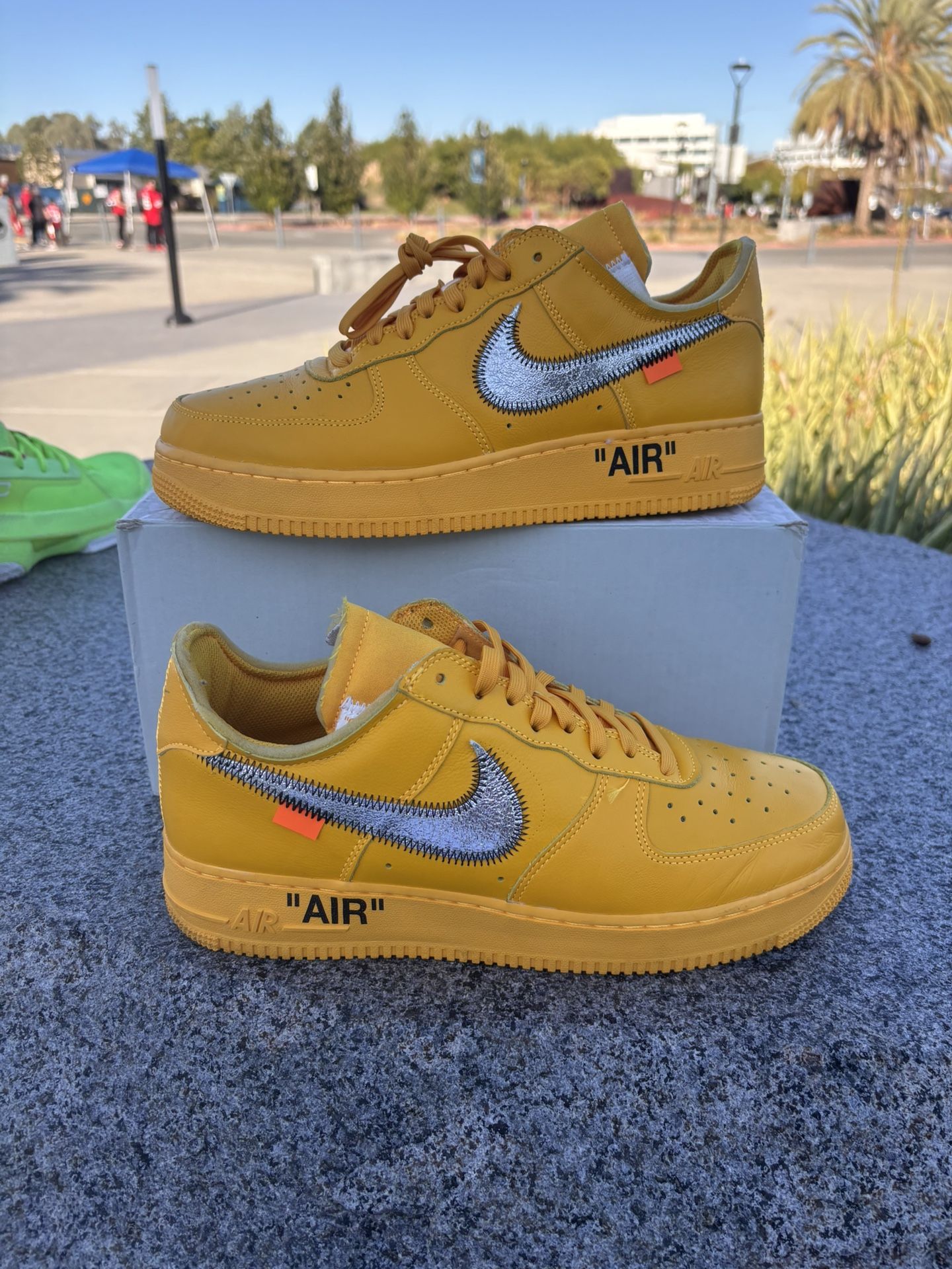 Off White Nike Air Force 1 Low Lemonade Authentic Size 10