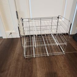Wyndham House ™ 3-Layer Wire Can Rack in Chrome, great condition, 5 dividers included