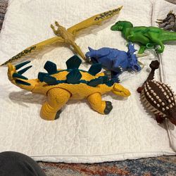 Set Of 13 Dinosaurs With Moving Joints