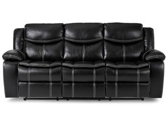 Bastrop Black Reclining Sofa