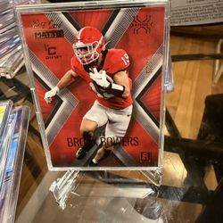 Brock Bowers Wild Card, Matte RC Xplode /25