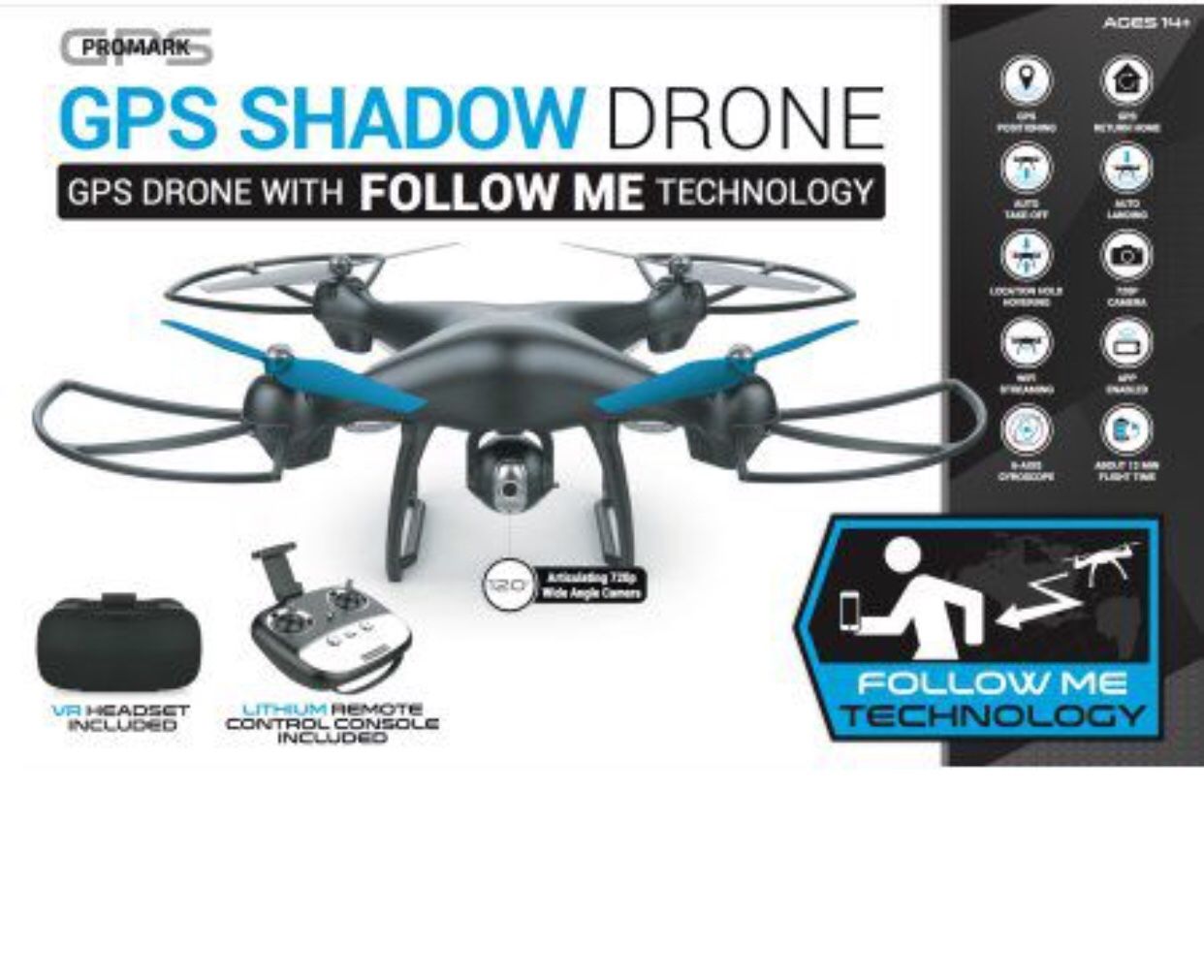 Promark GPS drone w/follow me action